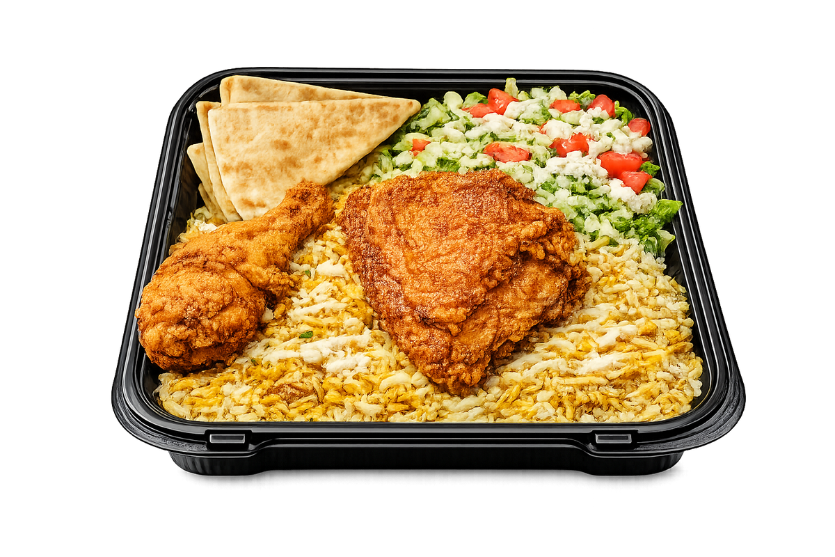 02 Pcs Fried Chicken Platter