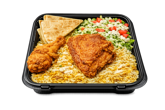 02 Pcs Fried Chicken Platter