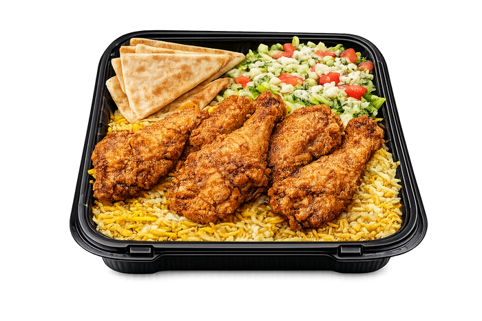 04 Pcs Fried Chicken Wings Platter