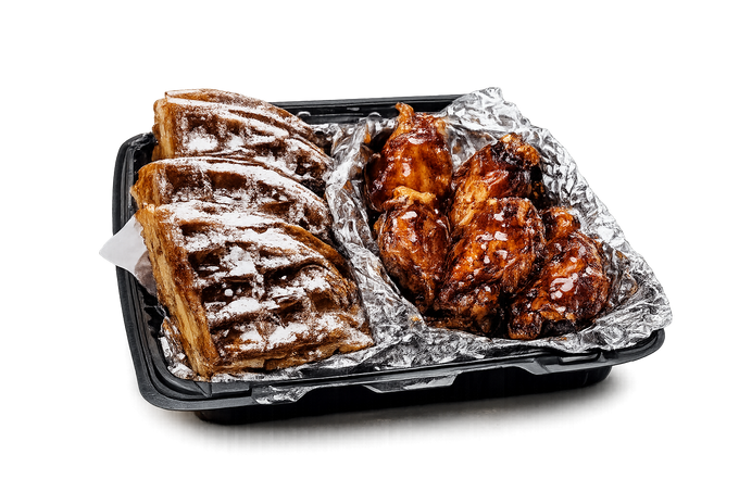 Waffle with 06 Saucy Wings