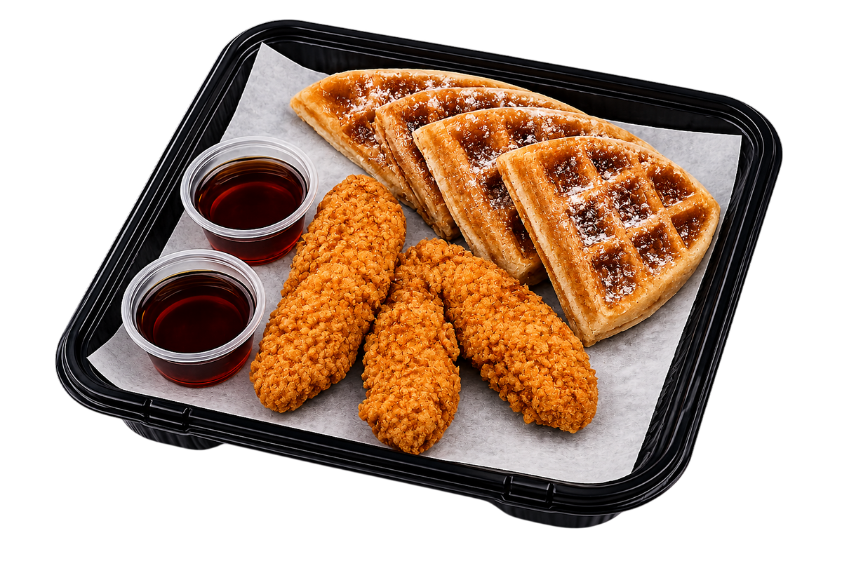 Waffle with 3 PCS Tenders