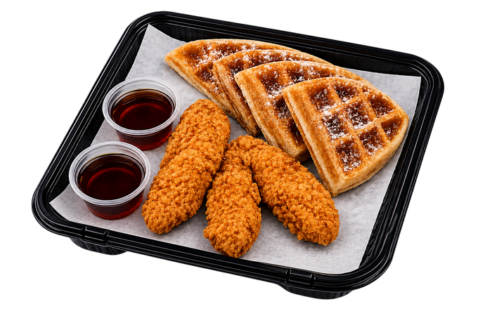 Waffle with 3 PCS Tenders