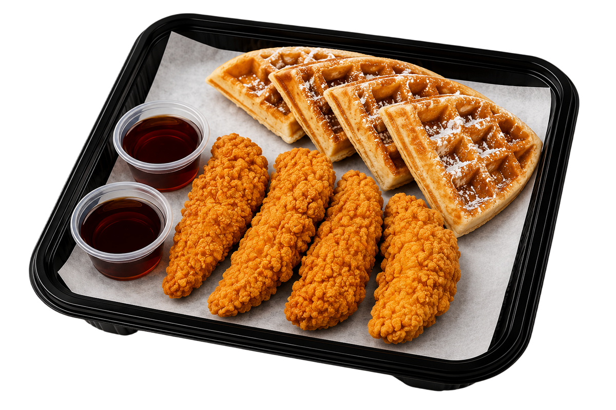 Waffle with 4 PCS Tenders
