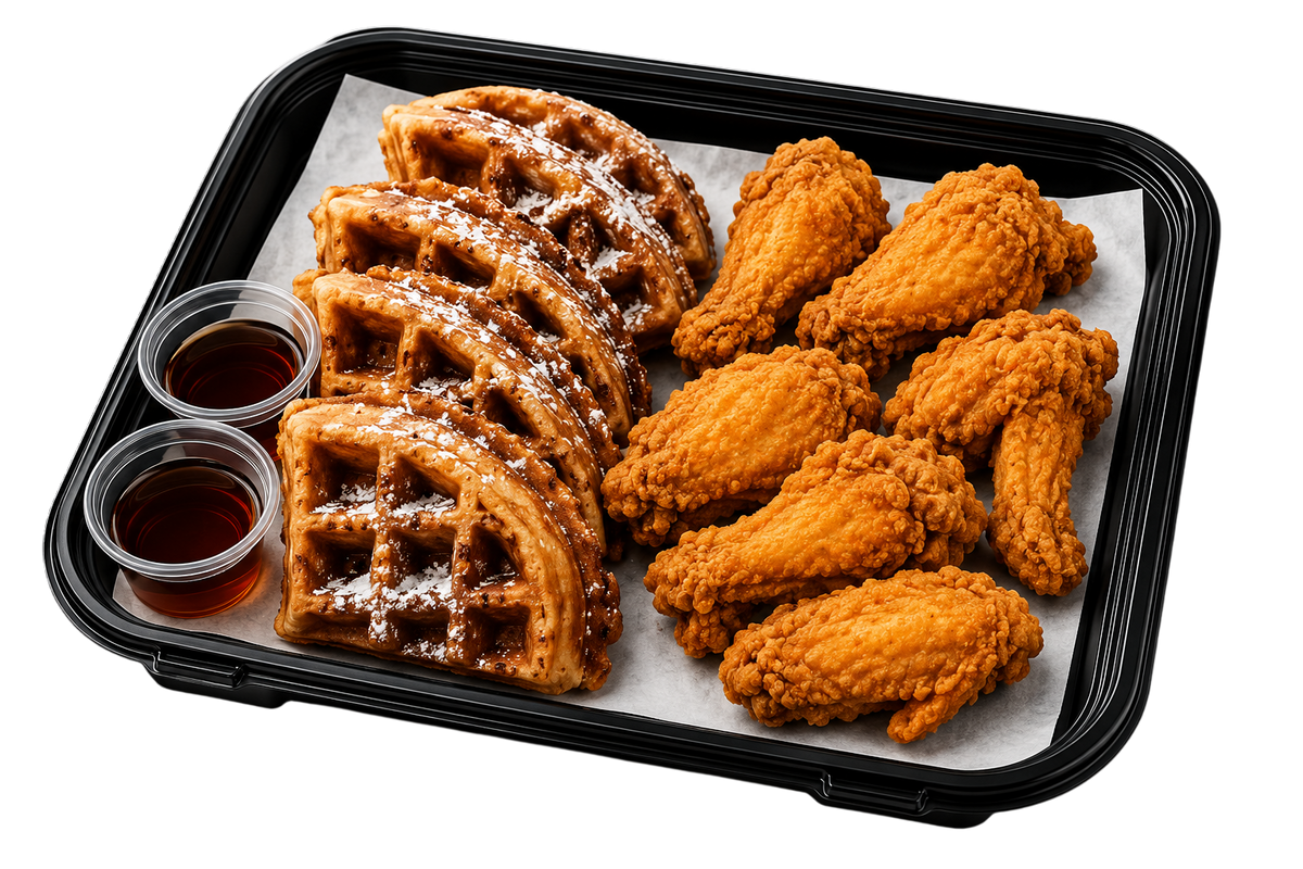 Waffle with 6 Wings