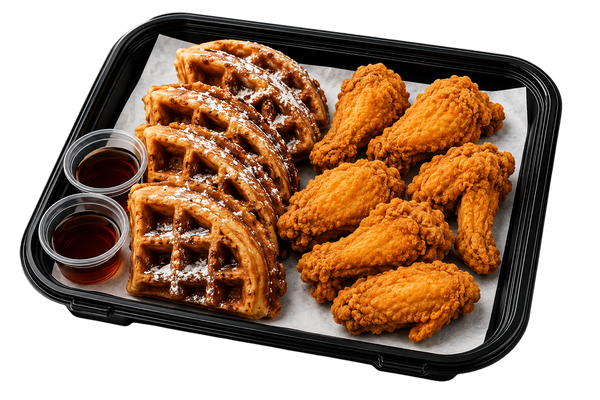 Waffle with 6 Wings